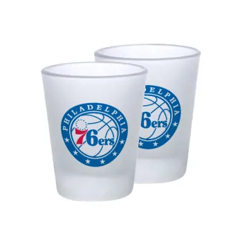 Philadelphia 76ers, Σφηνοπότηρα γυάλινα 45ml του πάγου (2 τεμάχια)