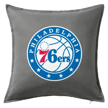 Philadelphia 76ers, Sofa cushion Grey 50x50cm includes filling