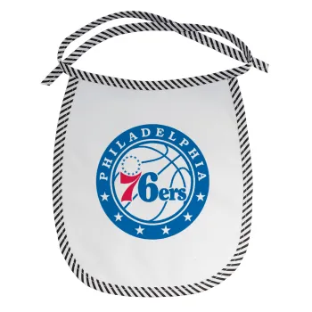 Philadelphia 76ers, Σαλιάρα μωρού αλέκιαστη με κορδόνι Μαύρη