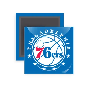 Philadelphia 76ers, Μαγνητάκι ψυγείου τετράγωνο διάστασης 5x5cm