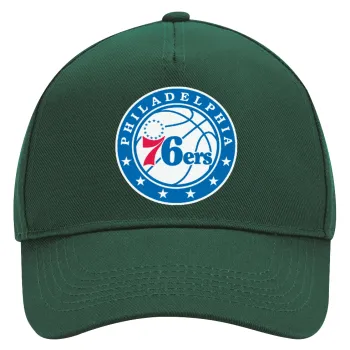 Philadelphia 76ers, Adult Ultimate Hat GREEN, (100% COTTON DRILL, ADULT, UNISEX, ONE SIZE)