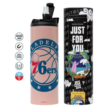 Philadelphia 76ers, Tumbler stainless steel PINK 600ml