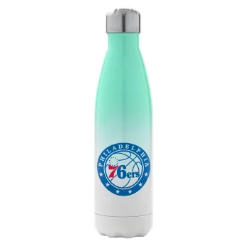 Philadelphia 76ers, Metal mug thermos Green/White (Stainless steel), double wall, 500ml
