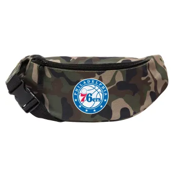 Philadelphia 76ers, Unisex τσαντάκι μέσης (μπανάνα) χρώματος παραλλαγή Jungle με 2 τσέπες