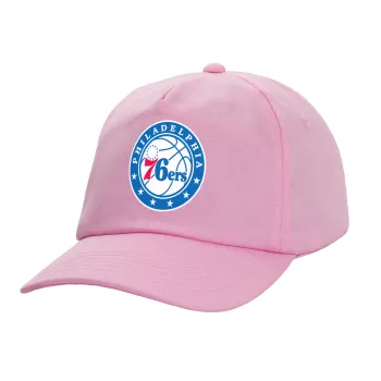 Philadelphia 76ers, Casual children's baseball cap, 100% Cotton Twill, PINK (COTTON, CHILDREN'S, ONE SIZE)
