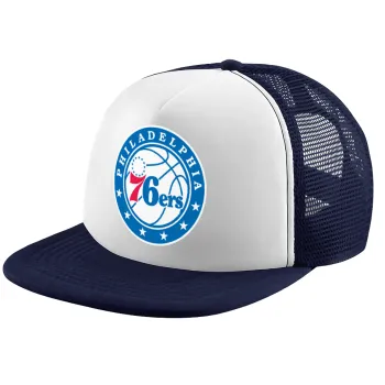 Philadelphia 76ers, Children's Soft Trucker Cap with Dark Blue/White Mesh (POLYESTER, CHILDREN, ONE SIZE)