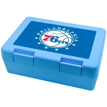 Philadelphia 76ers, Children's cookie container LIGHT BLUE 185x128x65mm (BPA free plastic)