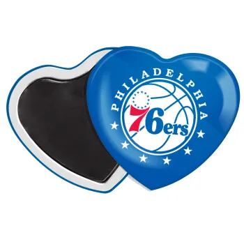 Philadelphia 76ers, Μαγνητάκι καρδιά (57x52mm)