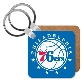 Philadelphia 76ers, Μπρελόκ Ξύλινο τετράγωνο MDF