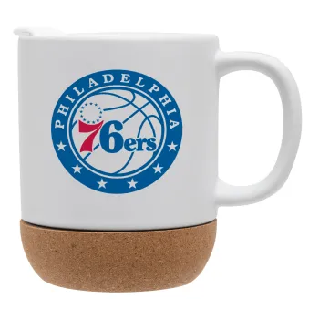 Philadelphia 76ers, Ceramic coffee mug Cork (MAT), 330ml