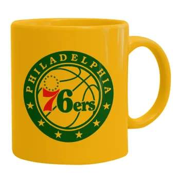 Philadelphia 76ers, Κούπα, κεραμική κίτρινη, 330ml