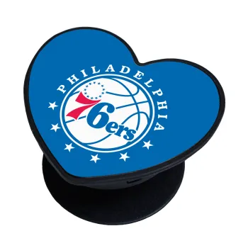 Philadelphia 76ers, Phone Holders Stand  καρδιά Μαύρο Βάση Στήριξης Κινητού στο Χέρι