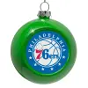 Green Christmas tree ornament bauble 8cm