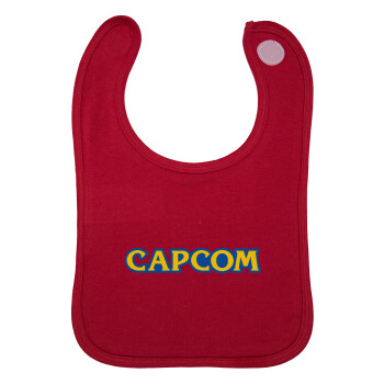 Capcom, Σαλιάρα με Σκρατς Κόκκινη 100% Organic Cotton (0-18 months)