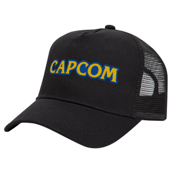 Capcom, Καπέλο Trucker με Δίχτυ, Μαύρο, (ΒΑΜΒΑΚΕΡΟ, ΠΑΙΔΙΚΟ, UNISEX, ONE SIZE)