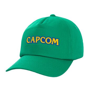 Capcom, Καπέλο παιδικό Baseball, 100% Βαμβακερό, Low profile, Πράσινο