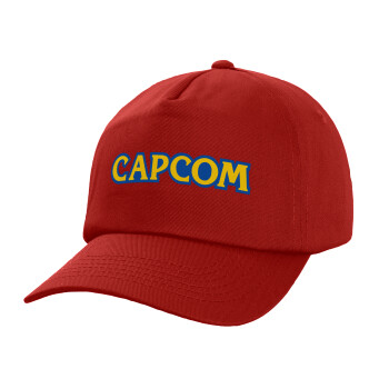 Capcom, Καπέλο Baseball, 100% Βαμβακερό, Low profile, Κόκκινο
