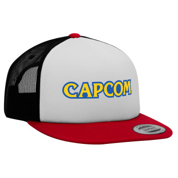 Capcom, Καπέλο Ενηλίκων Foam Flat Snapback με Δίχτυ, (POLYESTER, ΕΝΗΛΙΚΩΝ, UNISEX, ONE SIZE)