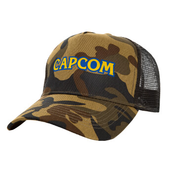 Capcom, Καπέλο Ενηλίκων Structured Trucker, με Δίχτυ, (παραλλαγή) Army (100% ΒΑΜΒΑΚΕΡΟ, ΕΝΗΛΙΚΩΝ, UNISEX, ONE SIZE)