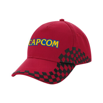 Capcom, Adult Cap RACING Ultimate Red/Black, (100% COTTON DRILL, ADULT, UNISEX, ONE SIZE ADULT)