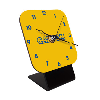 Capcom, Quartz Wooden table clock with hands (10cm)