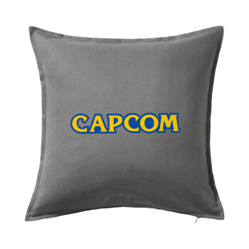 Capcom, Μαξιλάρι καναπέ Γκρι 100% βαμβάκι, περιέχεται το γέμισμα (50x50cm)