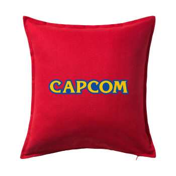 Capcom, Μαξιλάρι καναπέ Κόκκινο 100% βαμβάκι, περιέχεται το γέμισμα (50x50cm)