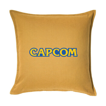 Capcom, Μαξιλάρι καναπέ Κίτρινο 100% βαμβάκι, περιέχεται το γέμισμα (50x50cm)