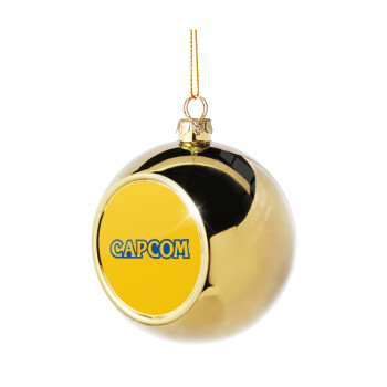 Capcom, Χριστουγεννιάτικη μπάλα δένδρου Χρυσή 8cm