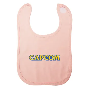 Capcom, Σαλιάρα με Σκρατς ΡΟΖ 100% Organic Cotton (0-18 months)