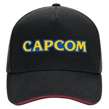 Capcom, DRILL Adult Ultimate Hat BLACK/RED, (100% COTTON, ADULT, UNISEX, ONE SIZE)