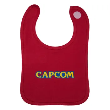 Capcom, Σαλιάρα με Σκρατς Κόκκινη 100% Organic Cotton (0-18 months)