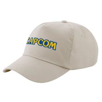 Capcom, Μπεζ (SAND) Πεντάφυλλο Καπέλο Ενηλίκων Βαμβακερό (UNISEX, ONE SIZE)