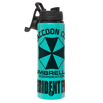 Resident Evil, Metallic water bottle with safety lid, 850ml aluminum