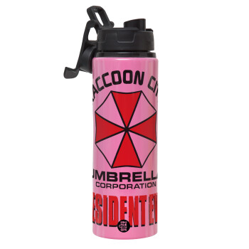 Resident Evil, Metallic water bottle with safety lid, 850ml aluminum