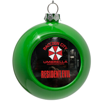 Resident Evil, Green Christmas tree ornament bauble 8cm