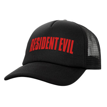 Resident Evil, Καπέλο Ενηλίκων Soft Trucker με Δίχτυ Μαύρο (POLYESTER, ΕΝΗΛΙΚΩΝ, UNISEX, ONE SIZE)