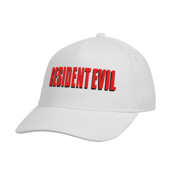 Resident Evil, Καπέλο παιδικό Baseball, 100% Βαμβακερό, Λευκό