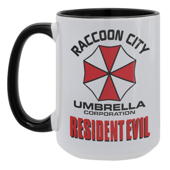 Resident Evil, Κούπα Mega 15oz, κεραμική Μαύρη, 450ml