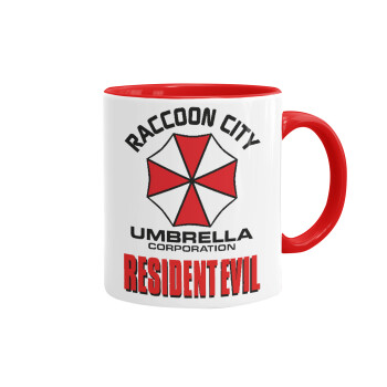 Resident Evil, Κούπα χρωματιστή κόκκινη, κεραμική, 330ml