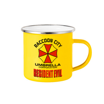 Resident Evil, Yellow Enamel Metallic Cup 360ml