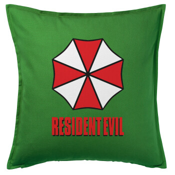 Resident Evil, Μαξιλάρι καναπέ Πράσινο 100% βαμβάκι, περιέχεται το γέμισμα (50x50cm)