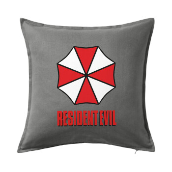Resident Evil, Μαξιλάρι καναπέ Γκρι 100% βαμβάκι, περιέχεται το γέμισμα (50x50cm)