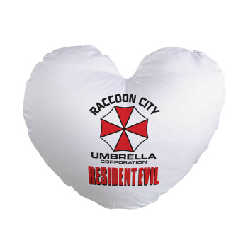 Resident Evil, Μαξιλάρι καναπέ καρδιά 40x40cm περιέχεται το  γέμισμα