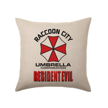 Resident Evil, Μαξιλάρι καναπέ ΛΙΝΟ 40x40cm περιέχεται το  γέμισμα