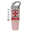 ΡΟΖ χρώματος Θερμός Ανοξείδωτο 890ml (30oz) με χερούλι