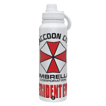 Resident Evil, 1L Stainless Steel Thermal Bottle with Phone Holder & Double Wall Insulation