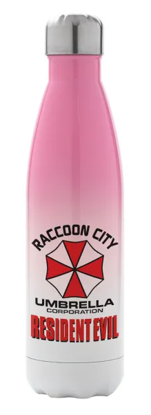 Resident Evil — Metal mug thermos Pink/White (Stainless steel), double wall, 500ml