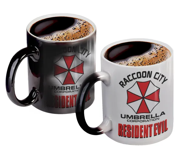Resident Evil — Κούπα Μαγική, κεραμική, 330ml που αλλάζει χρώμα με το ζεστό ρόφημα