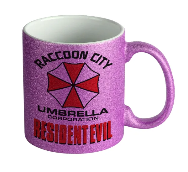 Resident Evil — Κούπα Μωβ Glitter που γυαλίζει, κεραμική, 330ml
